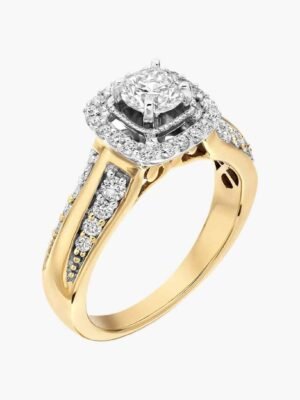 Band Ring in Platinum With Diamonds