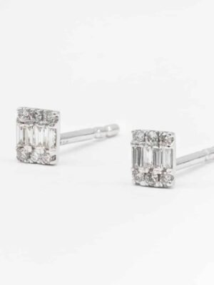 Mondevio Silver Bead Hoop Earrings